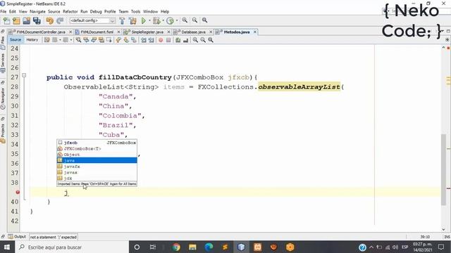 Simple Register in JavaFX part 2/3 смотреть онлайн