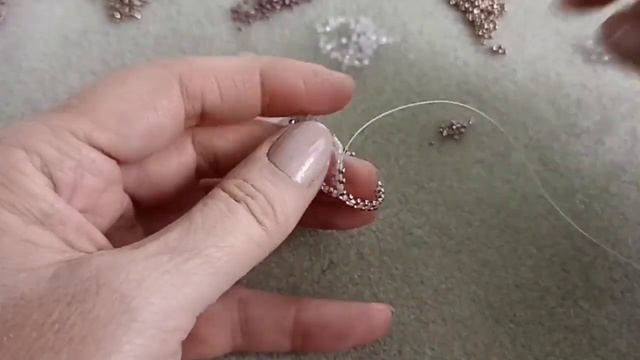 Necklace. Freeform. Колье из бисера и розового кварца. Фриформ смотреть онлайн