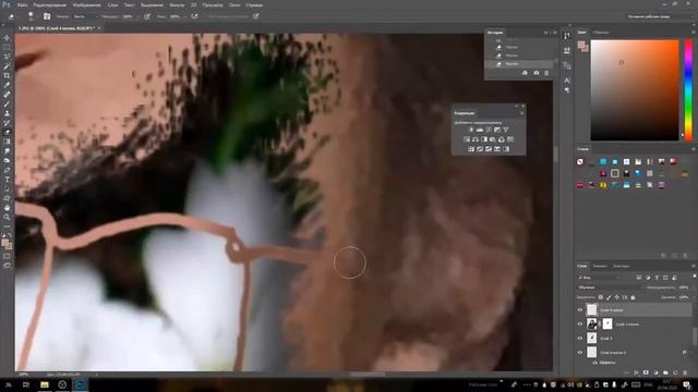(SPEEDART) КАК НА ФОТОШОПЕ СДЕЛАТЬ ЦВЕТЫ НА ЛИЦЕ. HOW TO MAKE FLOWERS ON THE FACE ON THE PHOTOSHOP смотреть онлайн