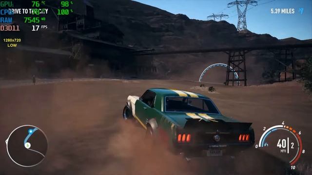 Need for Speed Payback NVIDIA GEFORCE 820M (2GB) смотреть онлайн