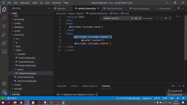 Laravel - натяжка шаблона смотреть онлайн