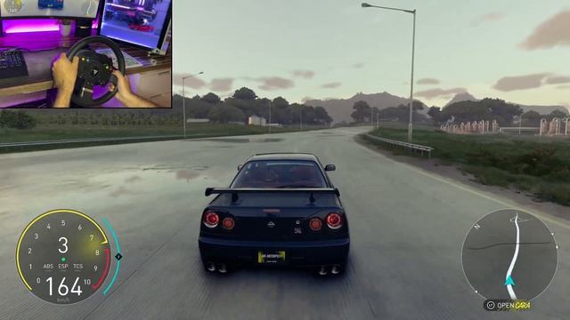 Nissan Skyline GT-R V-SPEC (R34) - The Crew Motorfest (Steering wheel gameplay) смотреть онлайн