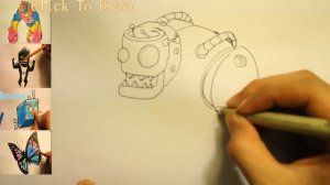 How To Draw Dr . Zomboss Plant Vs Zombie Drawings Part 1