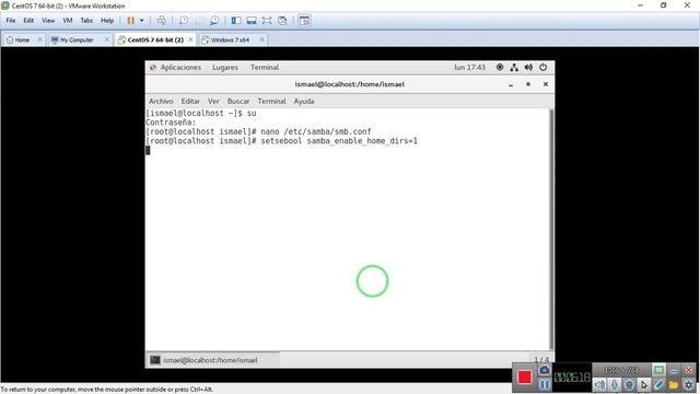 configuracion de Samba como grupo de trabajo en centos 7 смотреть онлайн