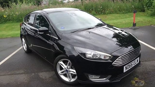 Used Ford Focus 1.6 125 Titanium 5dr Powershift Shadow Black 2016 смотреть онлайн