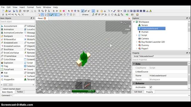 Roblox How To Hide The Leaderboard! смотреть онлайн