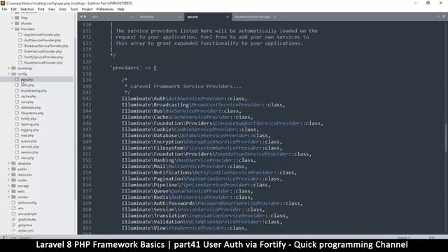 #41 Laravel 8 PHP Framework Basics | User Auth via Fortify | Quick programming tutorial смотреть онлайн
