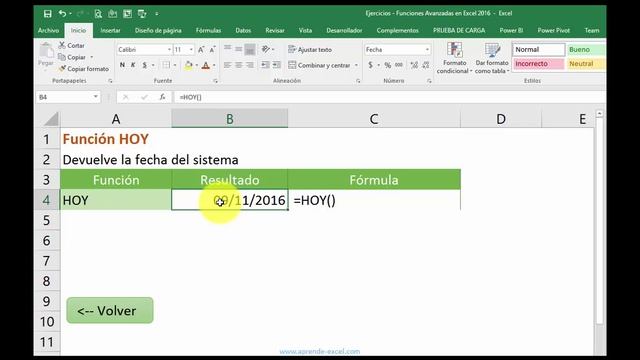 Funcion HOY en Excel смотреть онлайн