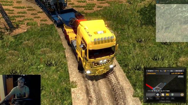 ETS 2#Кутулик-Бабушкин тянем поезд, Man 8*8, часть 2, стрим смотреть онлайн