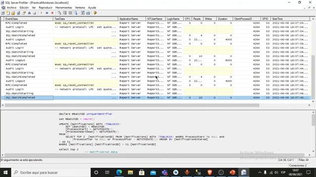 monitoreo de base de datos смотреть онлайн