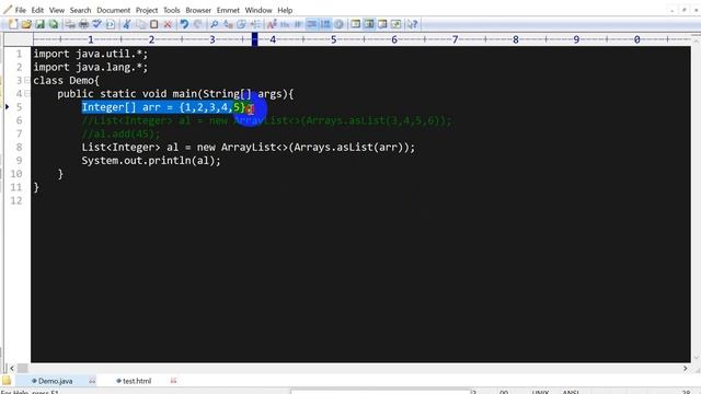 how to convert array to arraylist in java смотреть онлайн