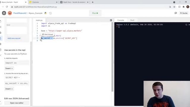 How To Keep Your API Keys (And Other Info) Secret In Python Using Repl.it and Environment Variables смотреть онлайн