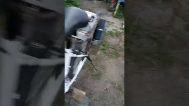 Самодельный электровелосипед с приводом от болгарки! смотреть онлайн