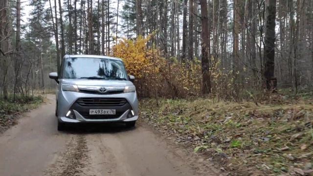 Toyota Tank, лесная дорога. Клиренс сток. Диски R14, резина 165/65/R14, "липучка". смотреть онлайн