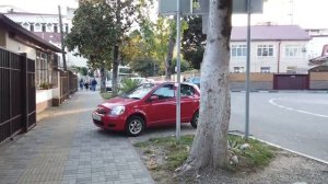 Walking tour Russia? Sochi Adler from the Bus stop to the Beach