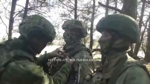 Кадры работы развед. группы ВДВ в ходе разведывательно-поисковых действий на Южном фронте