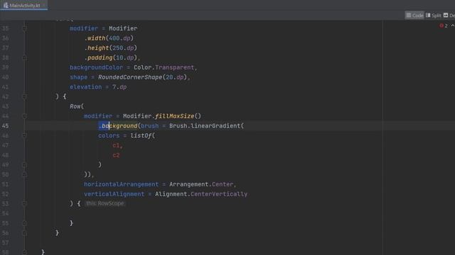 Gradient in Card with Jetpack Compose смотреть онлайн