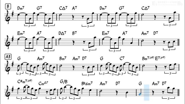 That's All - Backing Track with Sheet Music for Alto Sax смотреть онлайн