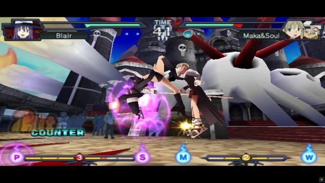 Soul eater battle Resonance Blair Arcade mode смотреть онлайн