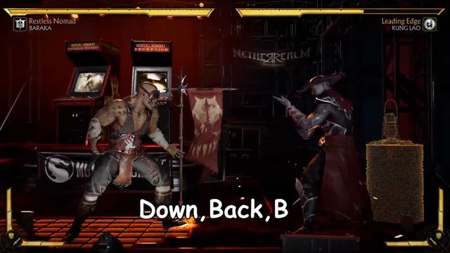MK 11 Baraka Easy Combo Tutorial For Xbox And PS4