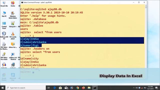 Sqlite3 Display Data In Excel Part-05 | Fetch Records And View In Excel File смотреть онлайн