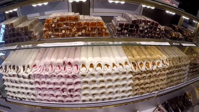 Анталия. Восточные сладости в Анталии. Рахат лукум. смотреть онлайн