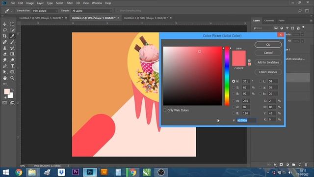 Social Media Banner Design in Photoshop / Graphics Diary (Instagram post/Facebook post) смотреть онлайн