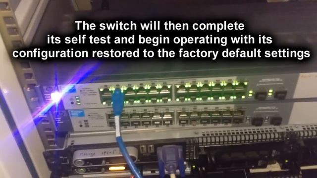 How to reset HP ProCurve 1810G-24 Switch to factory defaults смотреть онлайн