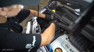 How to change air filter on  OPEL MERIVA A [TUTORIAL AUTODOC]