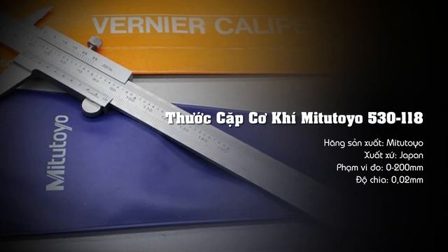 Thước cặp cơ khí dải đo 0-200mm Mitutoyo 530-118 смотреть онлайн
