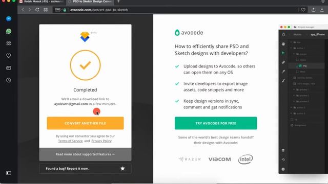 Avocode Convert PSD to Sketch App Tutorial смотреть онлайн