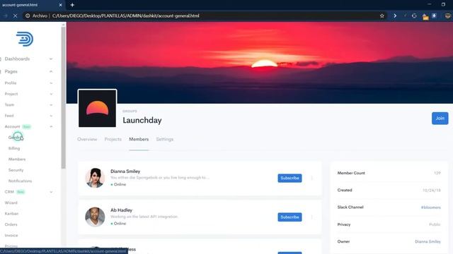 Plantilla Admin Dashboard Bootstrap HTML, CSS y JS смотреть онлайн