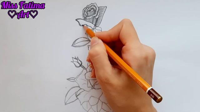 How to Draw a Rose || Pencil Drawing and Shading || Как нарисовать Розу смотреть онлайн