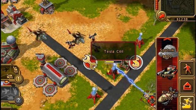 Command & Conquer Red Alert HD iOS/iPad (Skirmish, easy) смотреть онлайн