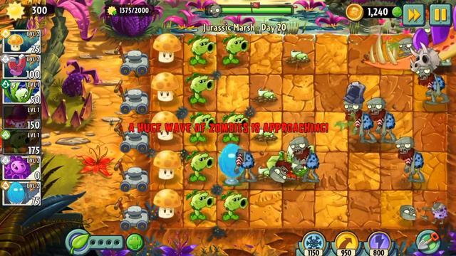 Plants Vs Zombies 2 Jurassic Marsh Days 18-22 / Растения против Зомби 2 Юрское болото день 18-22