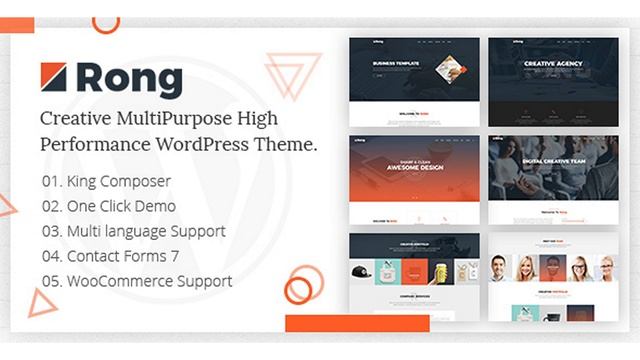 Rong - MultiPurpose Creative WordPress Theme | Themeforest Website Templates and Themes смотреть онлайн