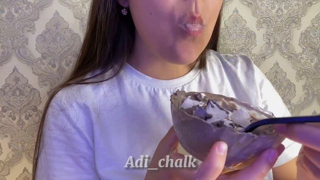 Крошка мела «СНЕЖОК» в пасте. АСМР | CRUNCH | CHALK | Мел | Глина | ASMR смотреть онлайн