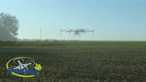 Обработка полей сельскохозяйственными дронами