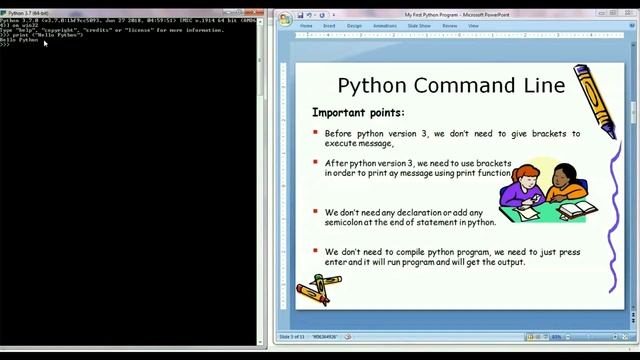How to write Python program in Command Prompt || My first Python program in cmd смотреть онлайн