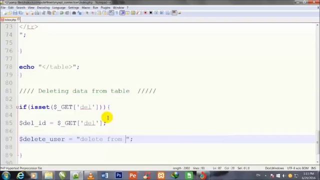 Lecture-5 Deleting Data From Table смотреть онлайн