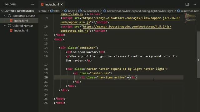 Bootstrap Colored Navbar || Bootstrap Navbar смотреть онлайн