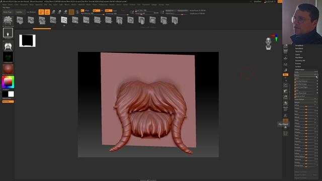 Export VDM maps from Zbrush to Blender смотреть онлайн