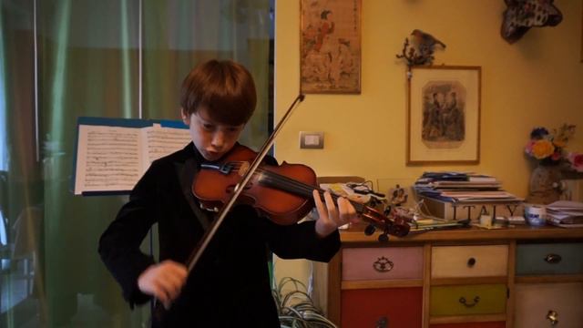 Adrian Alexandr Valentini 8 anni J. H. Fiocco Allegro смотреть онлайн