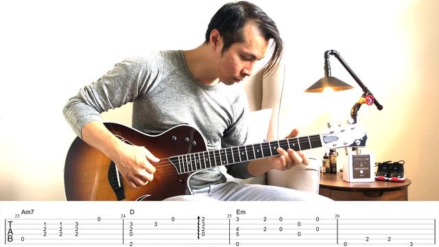 Roberta Flack - Killing Me Softly with His Song [4k 60FPS] (Fingerstyle Guitar Cover + Tutorial Tab смотреть онлайн