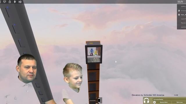 Лифт, симулятор лифта играет в ROBLOX смотреть онлайн