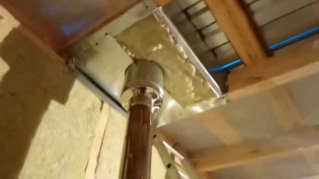 Каркасный дом. 4 на 6. Проход через крышу. смотреть онлайн