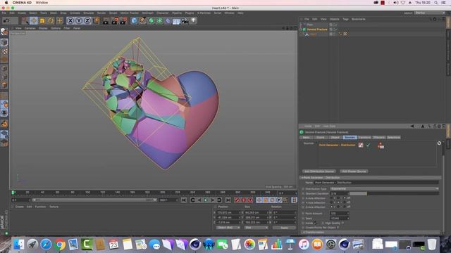 Cinema 4D Tutorial - How To Shatter 3D Objects Using Voronoi Fracture смотреть онлайн