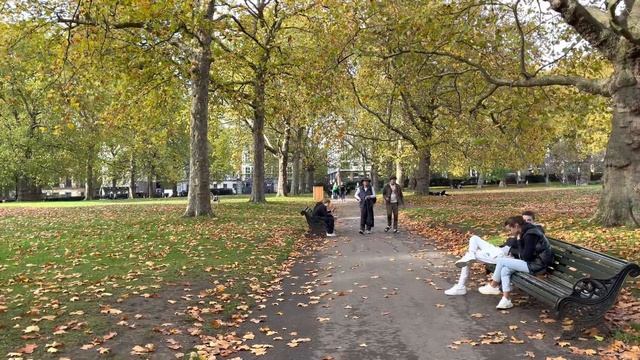England, Central London Autumn Walk | Relaxing Walking tour in St James’s Park, Green Part [4K HDR] смотреть онлайн