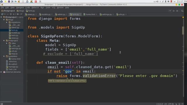 25 Python Web Django Forms and ValidationError التحكم في الاخطاء смотреть онлайн