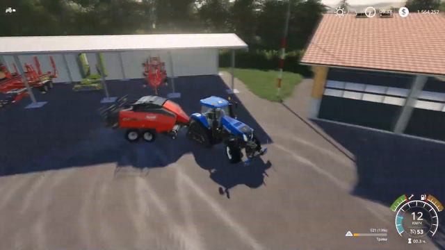 Заготовка силосных тюков для БГА | Oakfield Farm #10 | Прохождение Farming Simulator 19 смотреть онлайн